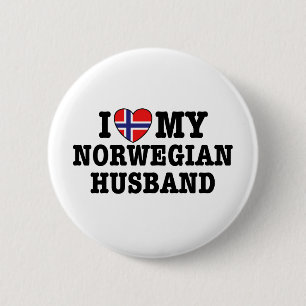 Norwegian Husband 6 Cm Round Badge