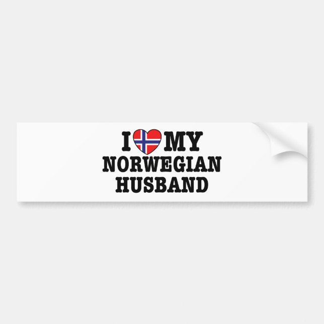 Norwegian Husband Bumper Sticker (Front)