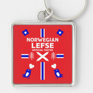 Norwegian Lefse Flatbread Apron Key Ring