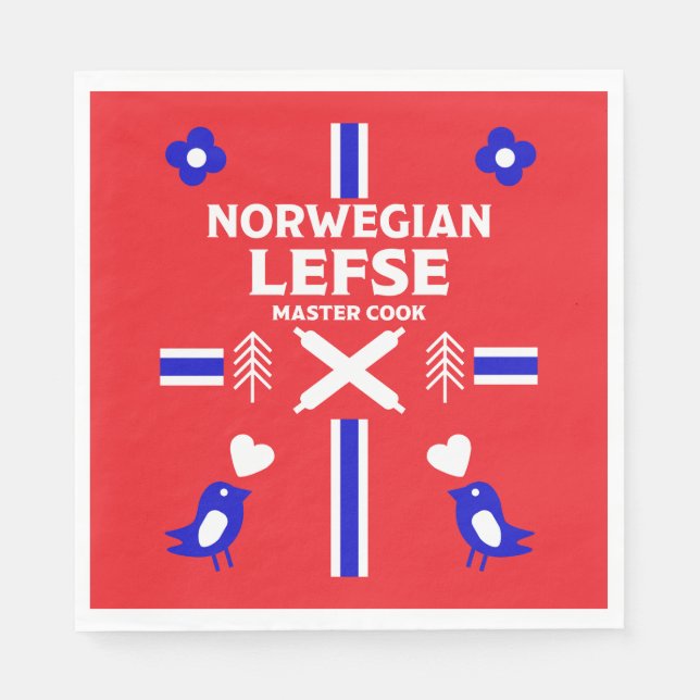 Norwegian Lefse Flatbread Apron Napkin (Front)