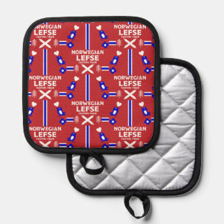Norwegian Lefse Flatbread Apron Pot Holder