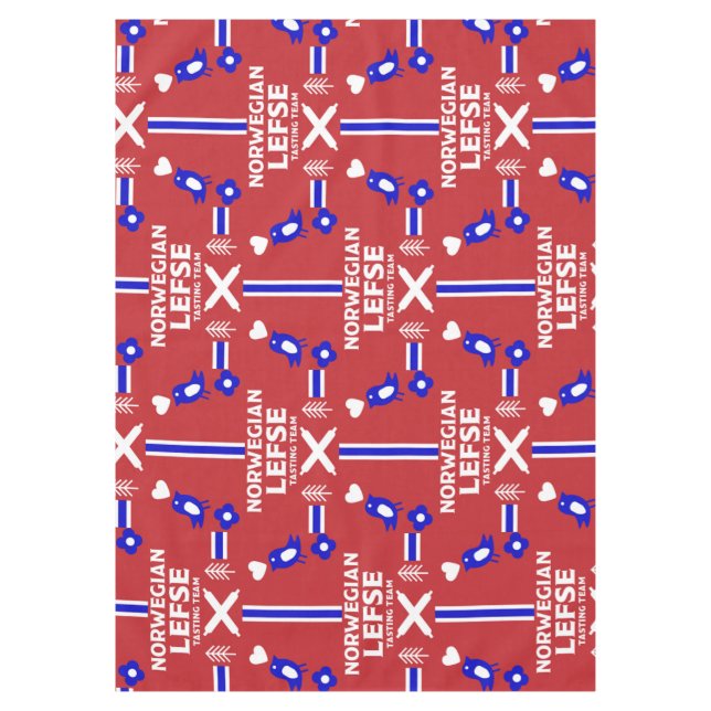 Norwegian Lefse Flatbread Apron Tablecloth (Front)