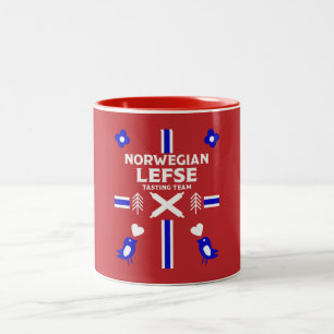 Norwegian Lefse Flatbread Apron Two-Tone Coffee Mug