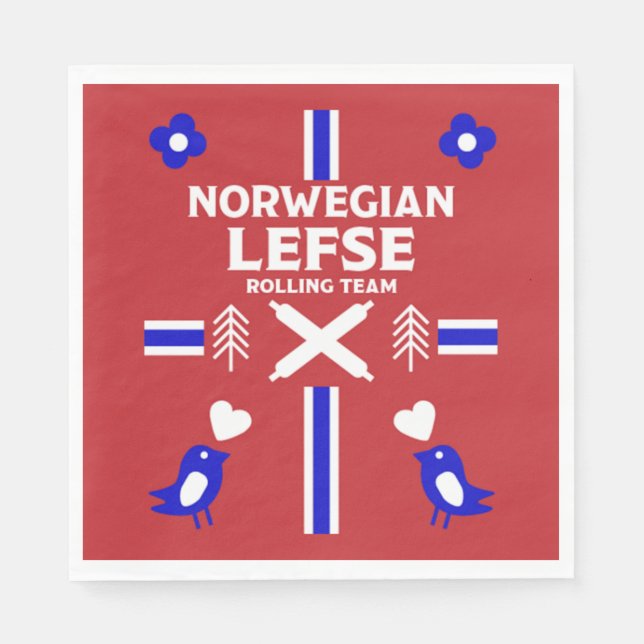 Norwegian Lefse Flatbread  Napkin (Front)