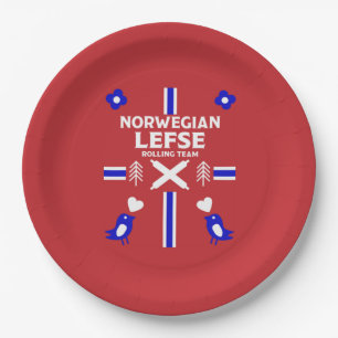 Norwegian Lefse Flatbread Paper Plate