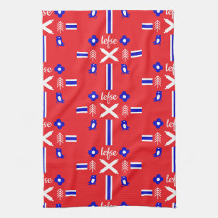 Norwegian Lefse Flatbread Tea Towel