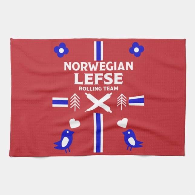 Norwegian Lefse Flatbread    Tea Towel (Horizontal)