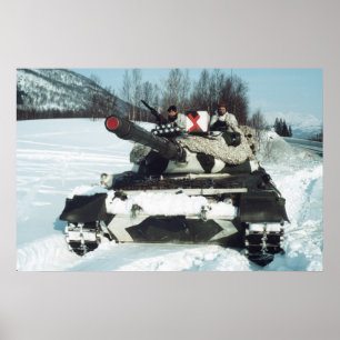 Norwegian Leopard 1 main battle tank Poster