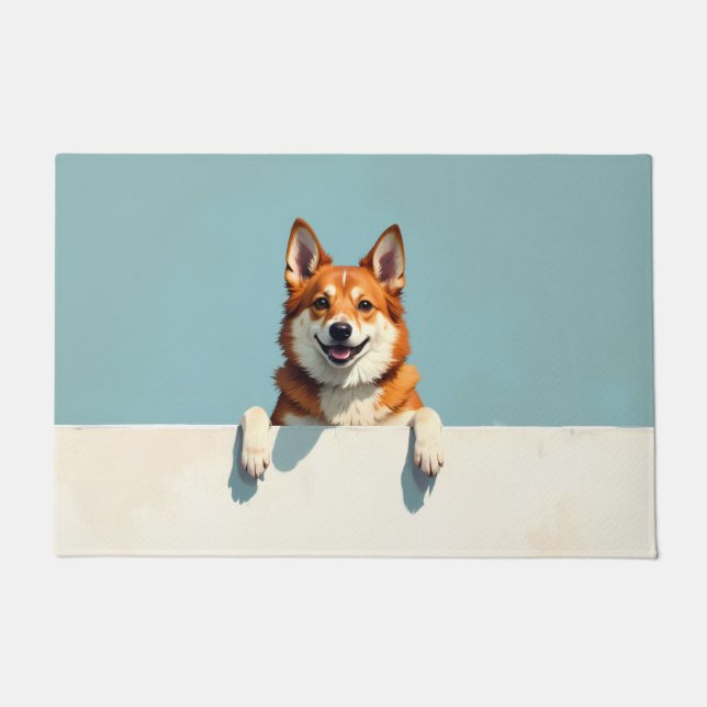 Norwegian Lundehund Doormat Art (Front)