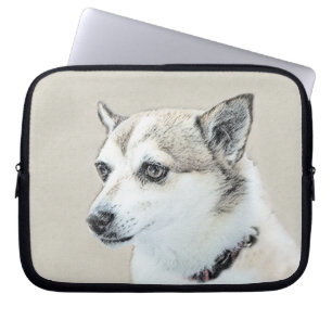 Norwegian Lundehund Painting - Original Dog Art Laptop Sleeve