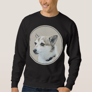 Norwegian Lundehund Painting - Original Dog Art Sweatshirt