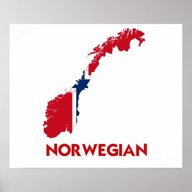 NORWEGIAN MAP POSTER (Front)