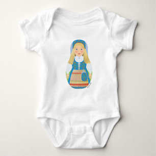 Norwegian Matryoshka Baby Bodysuit