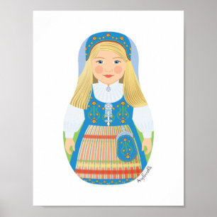 Norwegian Matryoshka Poster