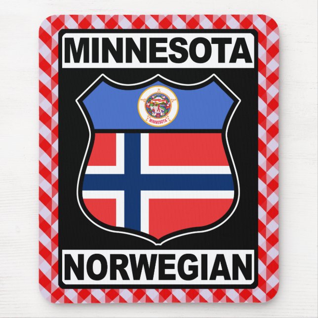 Norwegian Minnesotan American Mousemat (Front)