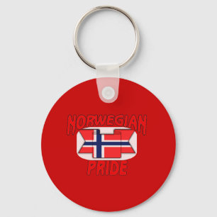 Norwegian pride key ring