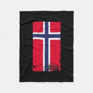 Norwegian Pride Travel Vacation Norway Flag Fleece Blanket