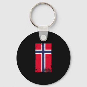 Norwegian Pride Travel Vacation Norway Flag Key Ring