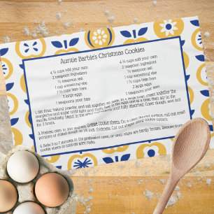 Norwegian Scandinavian Nordic Hygge Apple Recipe Tea Towel