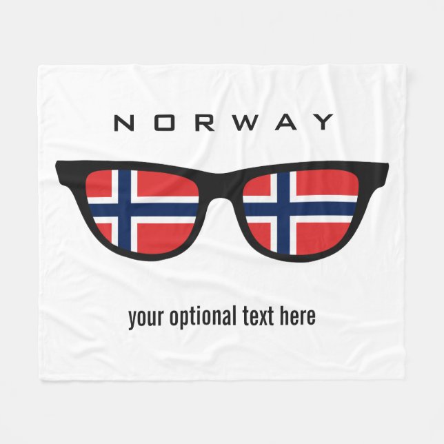 Norwegian Shades custom fleece blankets (Front (Horizontal))