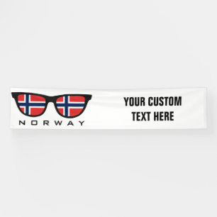 Norwegian Shades custom text & color banner