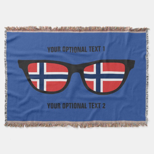 Norwegian Shades custom throw blanket (Front)