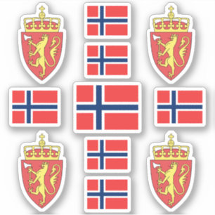 Norwegian state symbols / coat of arms and flag