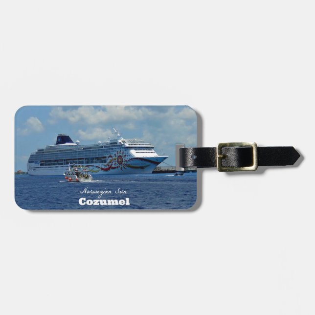 Norwegian Sun, Cozumel, Mexico Luggage Tag (Front Horizontal)