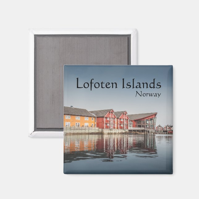Norwegian Traditional Houses Magnet (Front/Back)