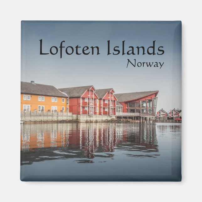 Norwegian Traditional Houses Magnet (Front)