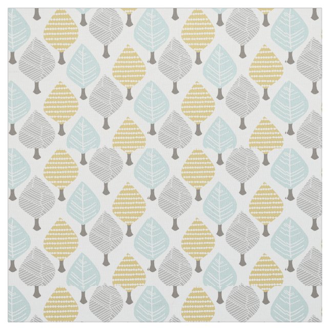 Norwegian Tree Design Fabric (Swatch)