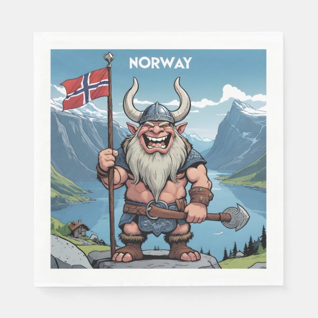 Norwegian Troll Napkin (Front)