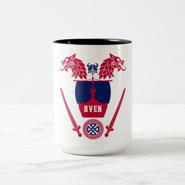 Norwegian Viking Two-Tone Coffee Mug (Center)