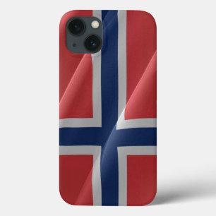 Norwegian waving Flag - iPhone 13 Case