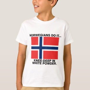 Norwegians Do It... Knee-Deep in White Powder T-Shirt