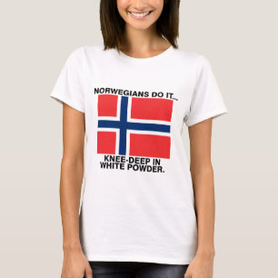 Norwegians Do It... Knee-Deep in White Powder T-Shirt