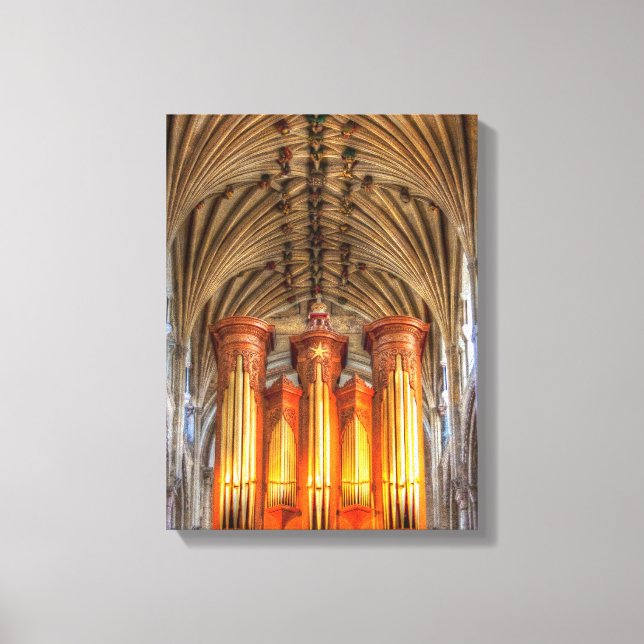 Norwich Cathedral organ Canvas Print (Front)