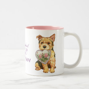 Norwich Heart Mum Two-Tone Coffee Mug