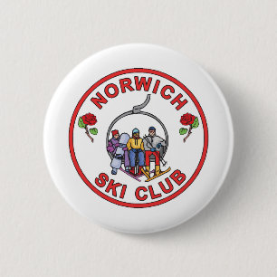 Norwich Ski Club 6 Cm Round Badge