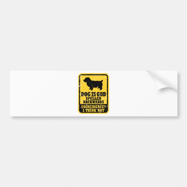 Norwich Terrier Bumper Sticker (Front)