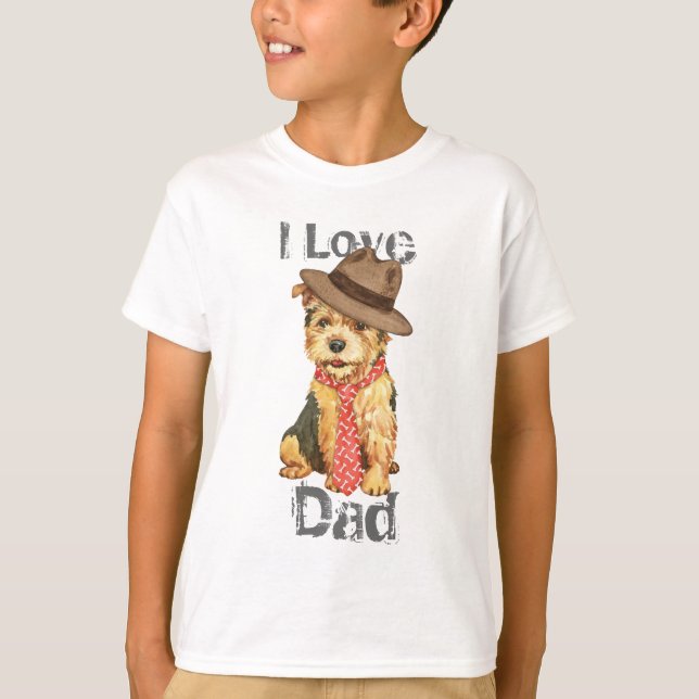Norwich Terrier Dad T-Shirt (Front)