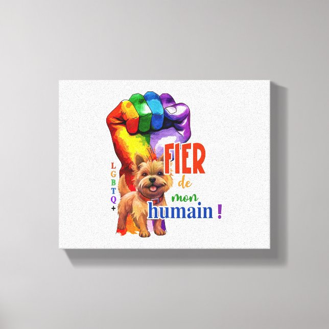 Norwich Terrier dog Canvas Print (Front)