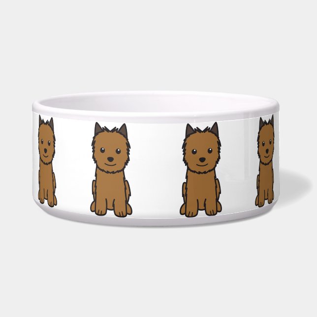 Norwich Terrier Dog Cartoon (Front)