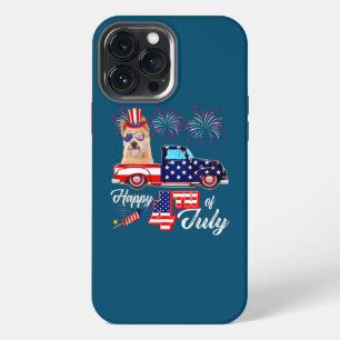 Norwich Terrier Dog Sunglasses American Flag On iPhone 13 Pro Max Case