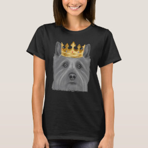 Norwich Terrier Dog Wearing A Crown T-Shirt