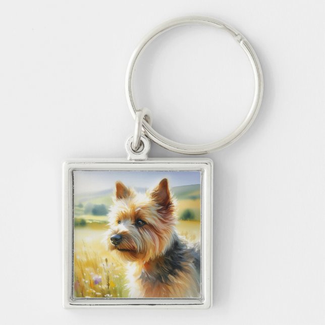 Norwich Terrier Key Ring (Front)