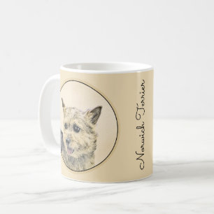 Norwich Terrier Painting - Cute Original Dog Art Coffee Mug