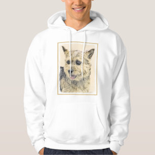 Norwich Terrier Painting - Cute Original Dog Art Hoodie