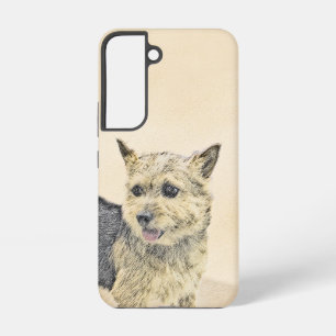 Norwich Terrier Painting - Cute Original Dog Art Samsung Galaxy Case