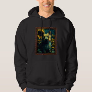 Norwich Terrier Painting Sunflower Flower Mom Wome Hoodie